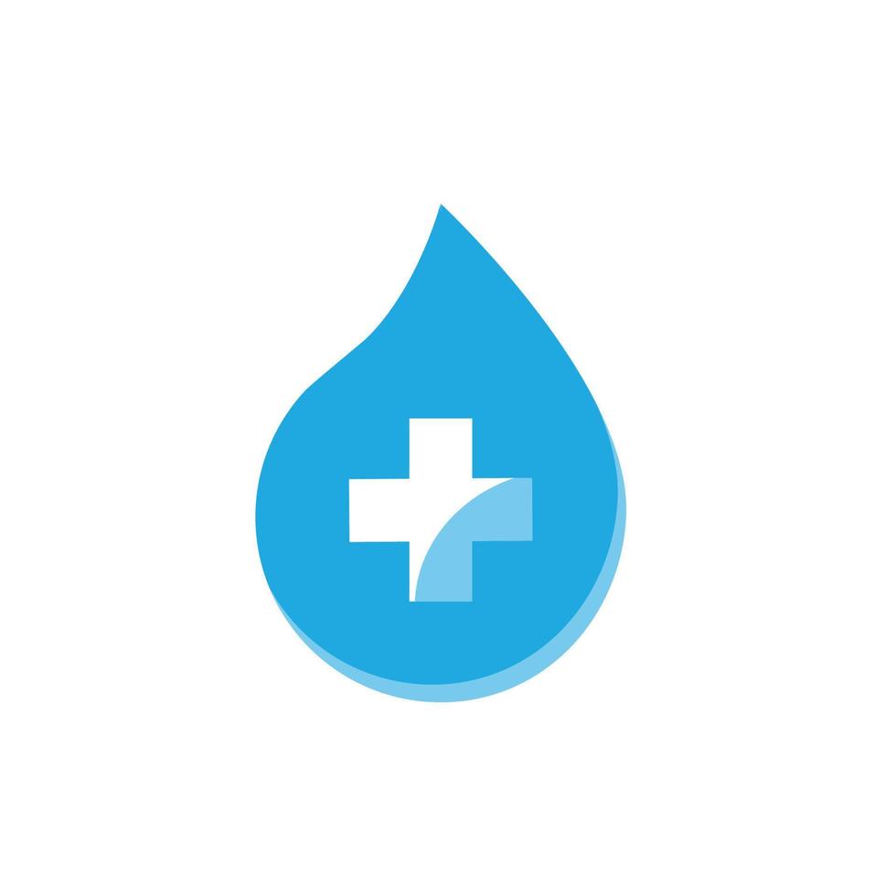 logotipo da água saudável vetor