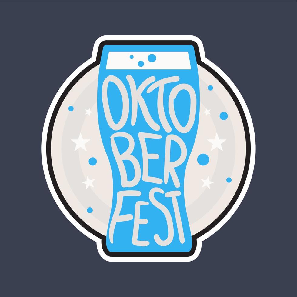 emblema da oktoberfest vetor