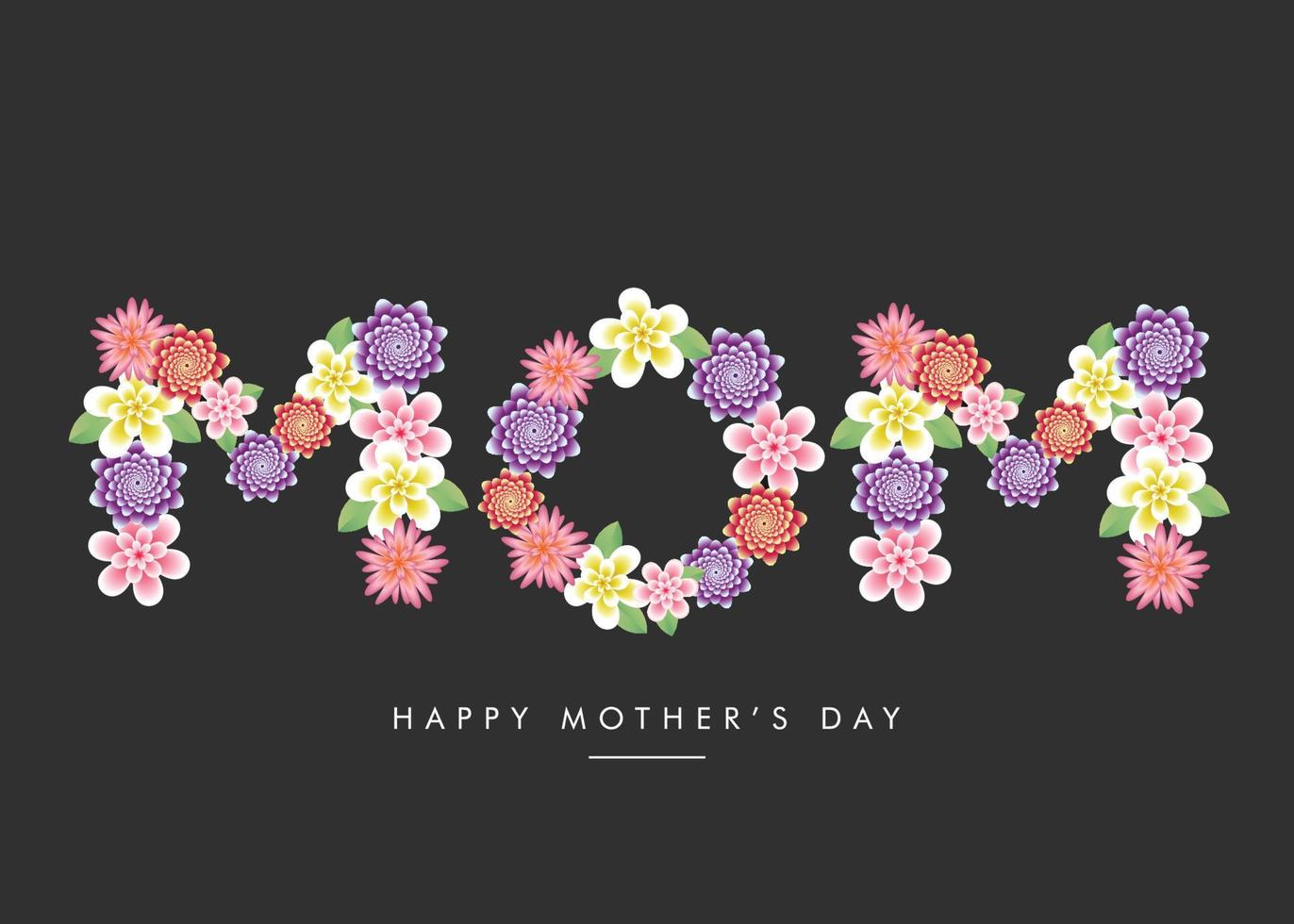 mãe, feliz dia das mães flores cartão vetor, dia das mães deseja banner de papel de parede de fundo vetor