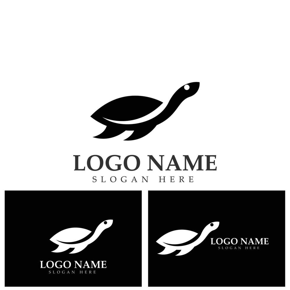 vetor de design de logotipo abstrato de tartaruga