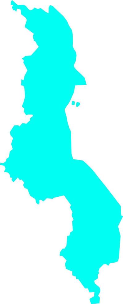 mapa vetorial do malaui vetor