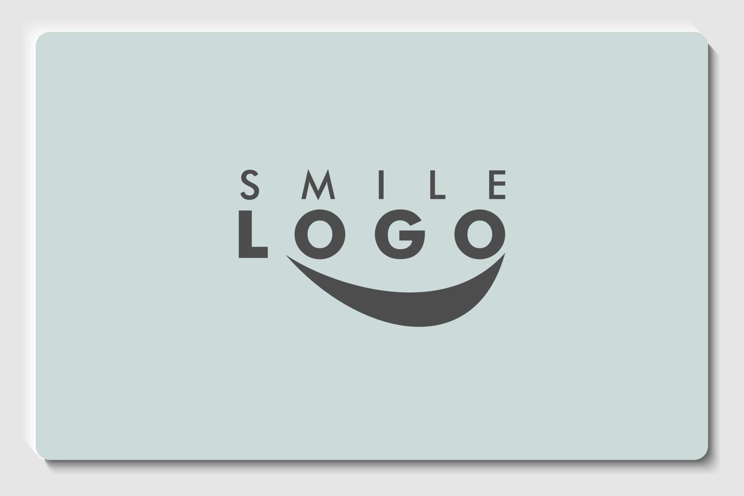 design de ilustração de modelo de logotipo de vetor de ícone de swoosh de sorriso abstrato