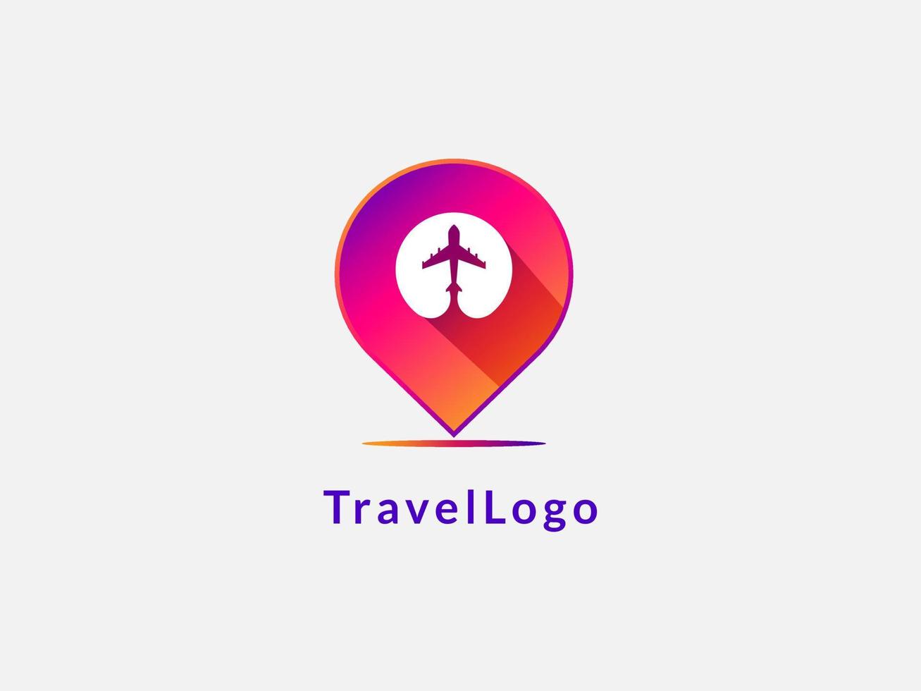 ilustração vetorial de design de logotipo de viagem vetor