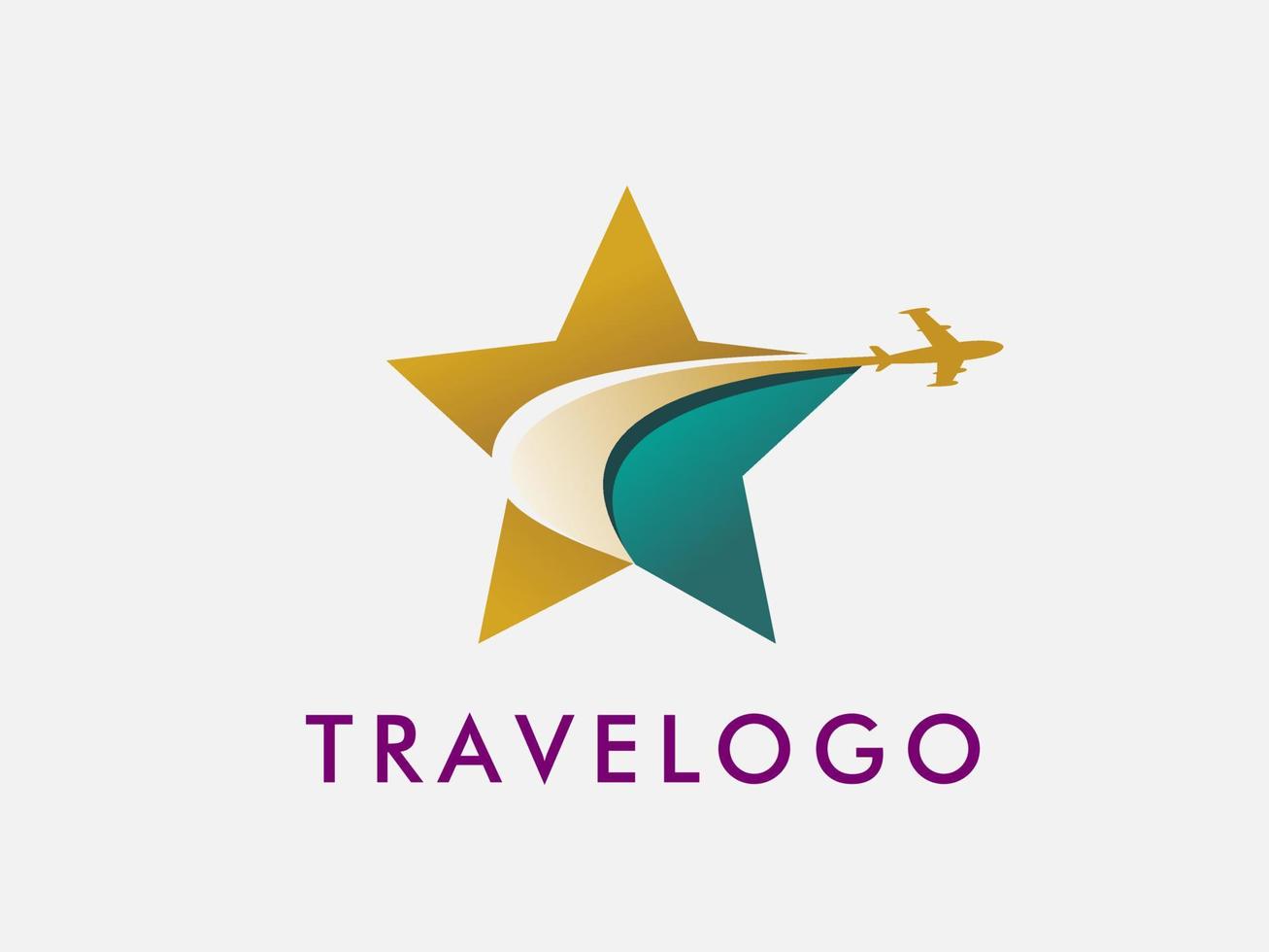 ilustração vetorial de design de logotipo de viagem vetor