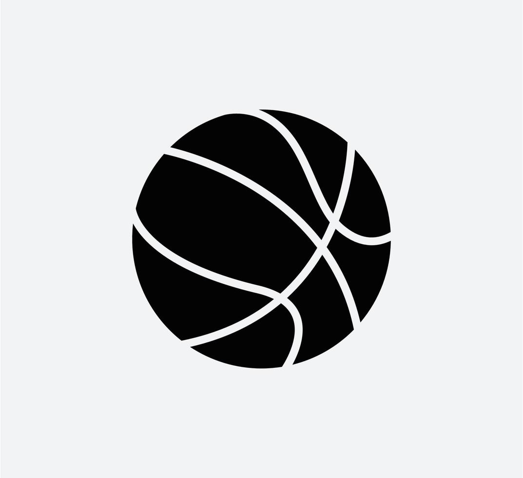 modelo de design de logotipo de vetor de ícone de bola de basquete