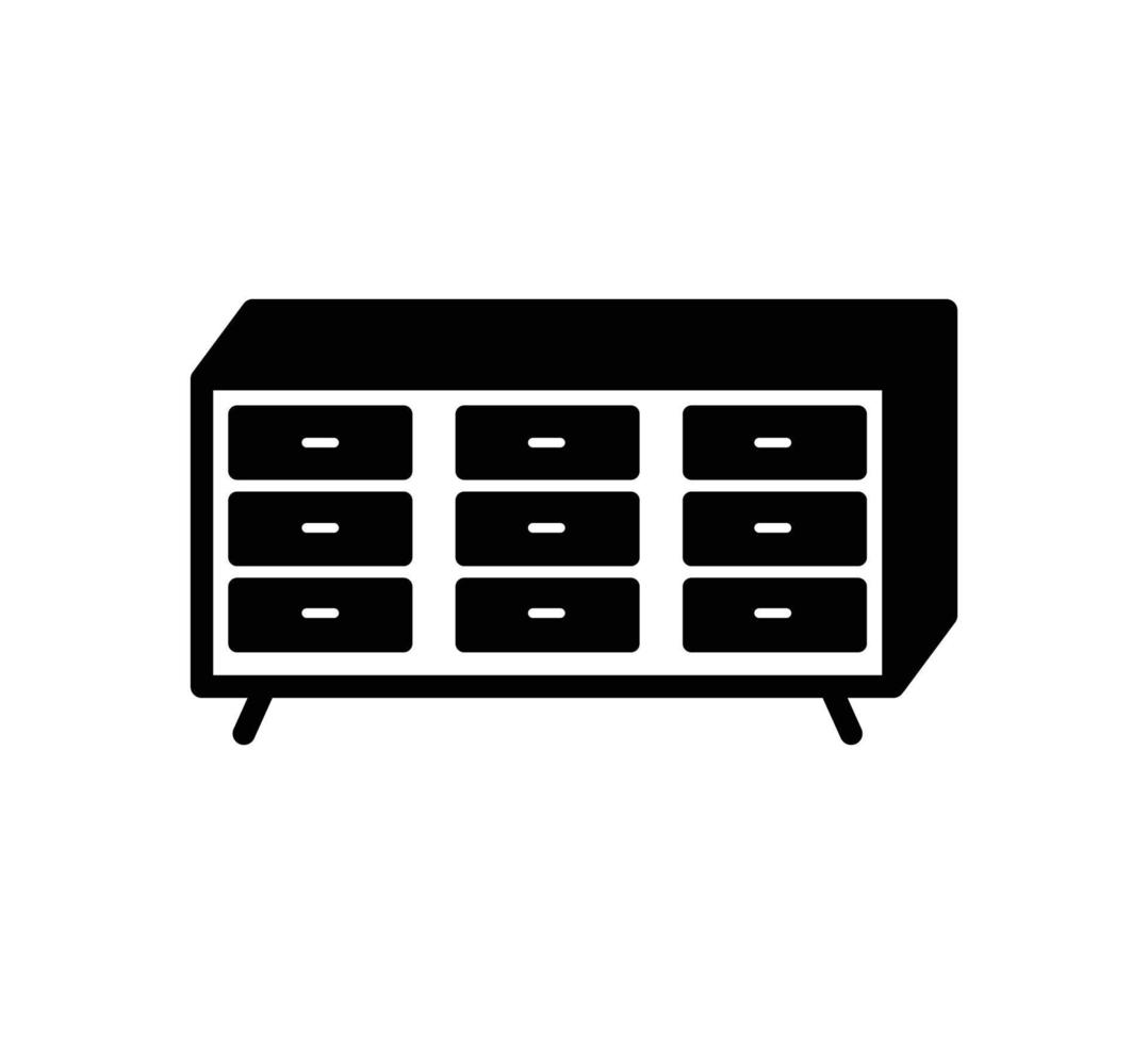 modelo de design de logotipo de vetor de ícone de gabinete