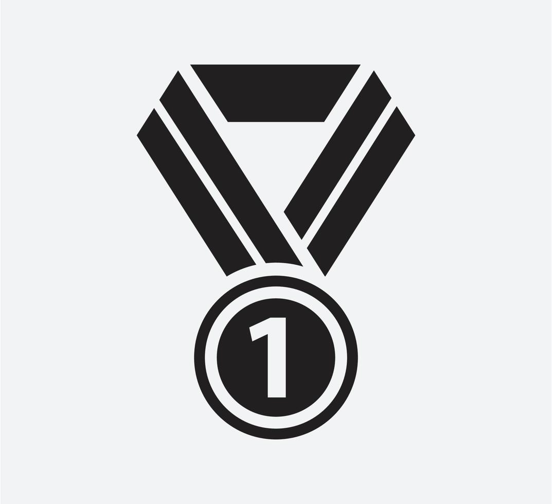 modelo de design de logotipo de vetor de ícone de medalha