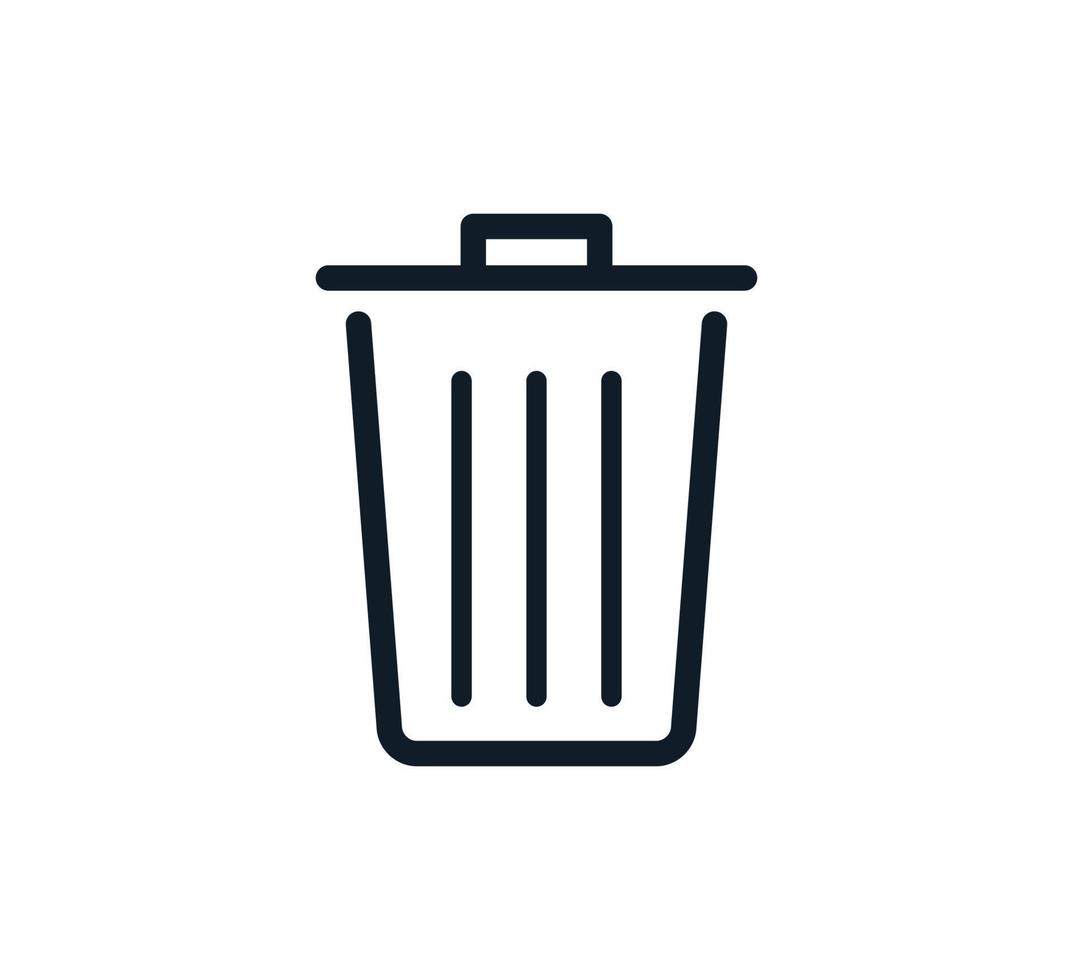 ícone de reciclagem, modelo de design de logotipo de vetor de ícone de lixo