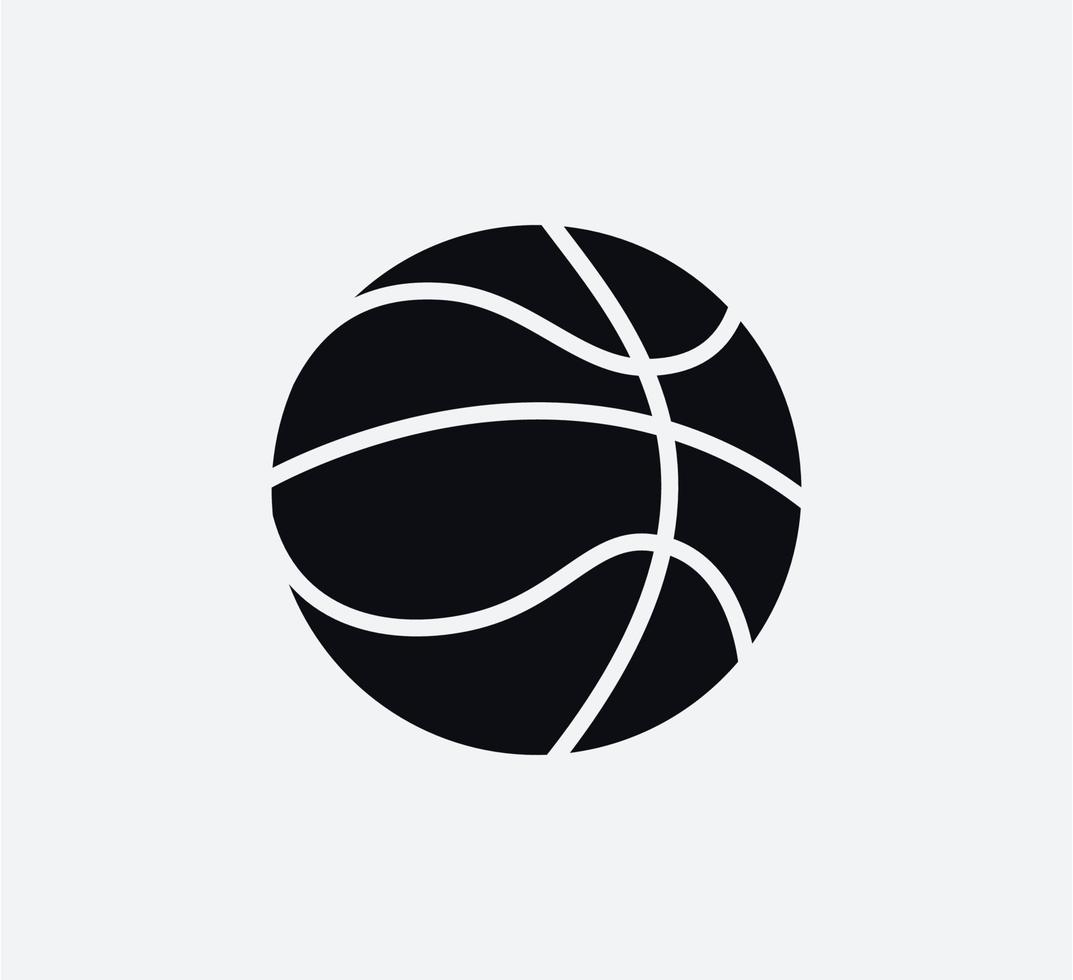 modelo de design de logotipo de vetor de ícone de bola de basquete