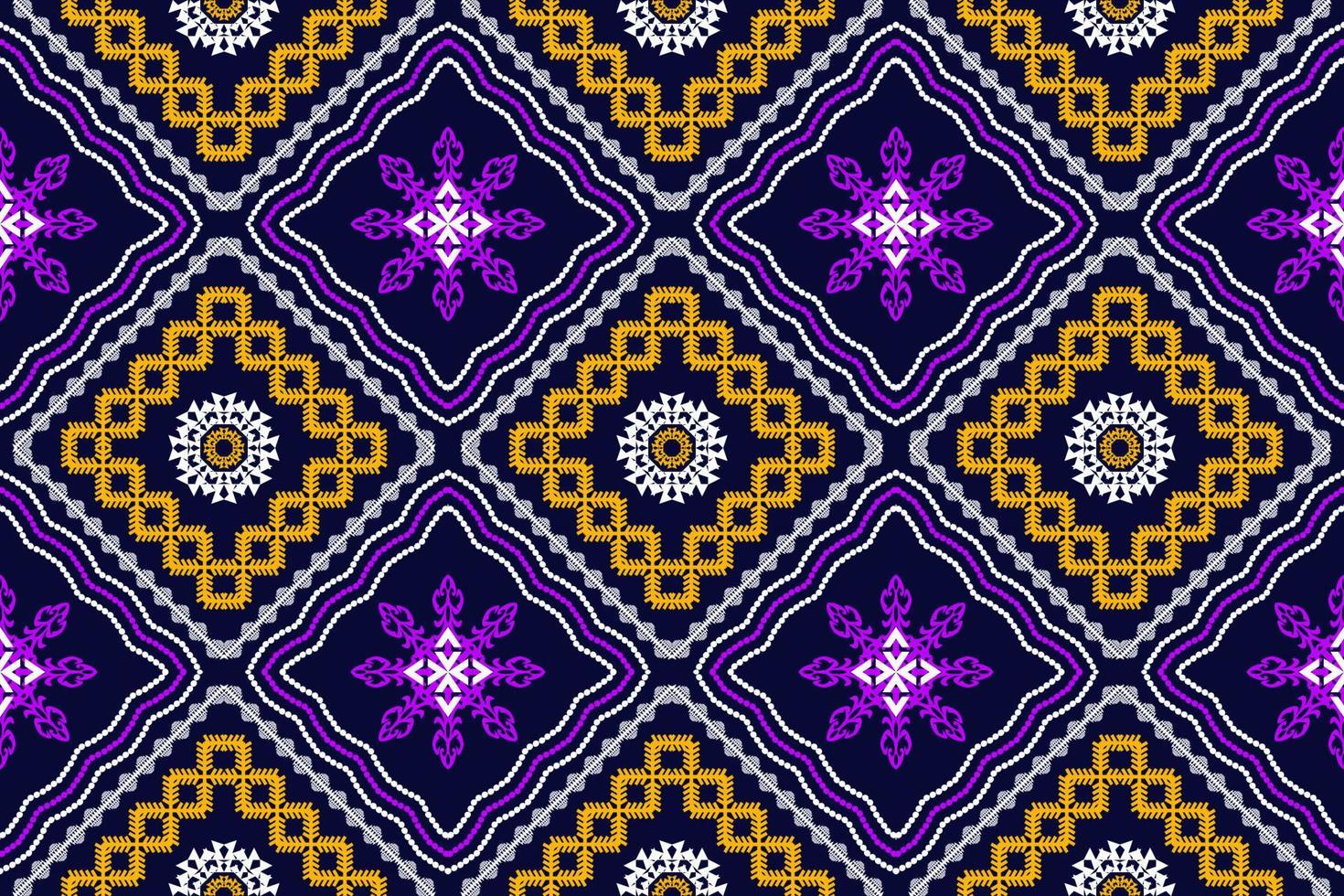 geométrica étnica oriental arte tradicional pattern.figure bordado tribal style.design para plano de fundo, papel de parede, roupas, embrulho, tecido, elemento, ilustração vetorial. vetor