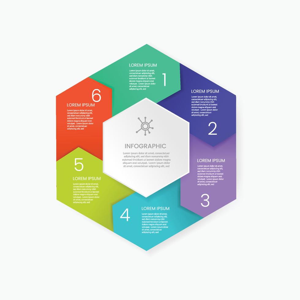 design de modelo de infográfico de negócios vetor