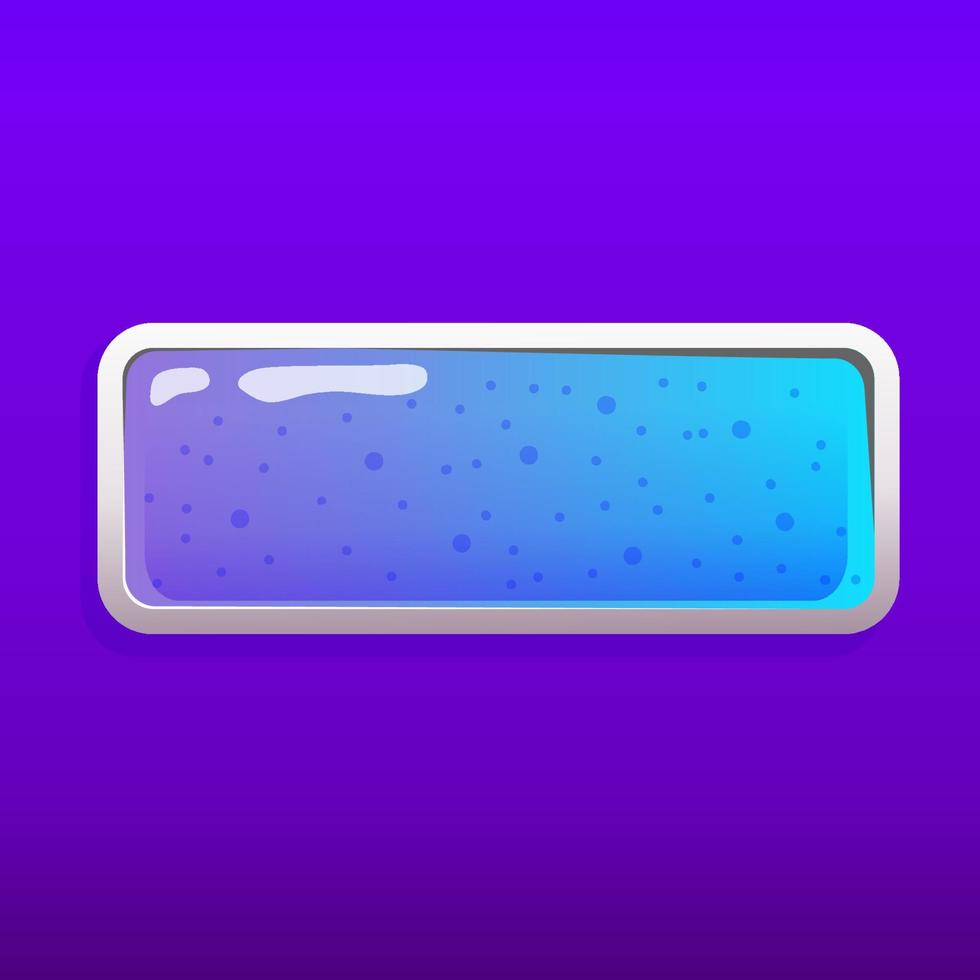 Design de botão de jogo quadrado ai ícone de interface gerado aplicativo do  usuário menu gui design ilustração de botão de jogo quadrado