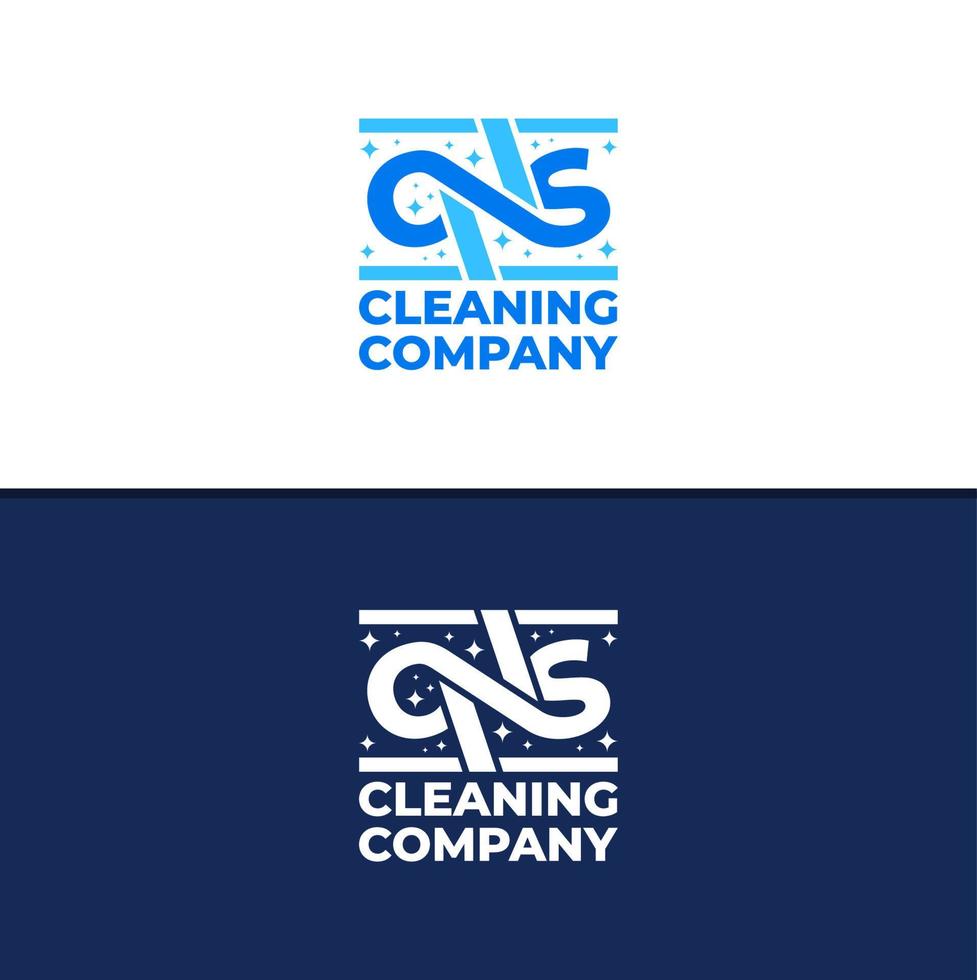 último modelo de vetor de logotipo cns, conceitos criativos de design de logotipo cns