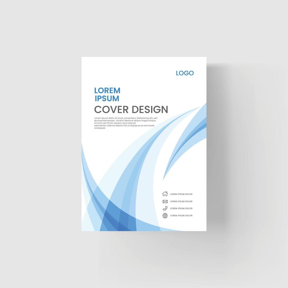 modelo de design de brochura e capa de livro vetor