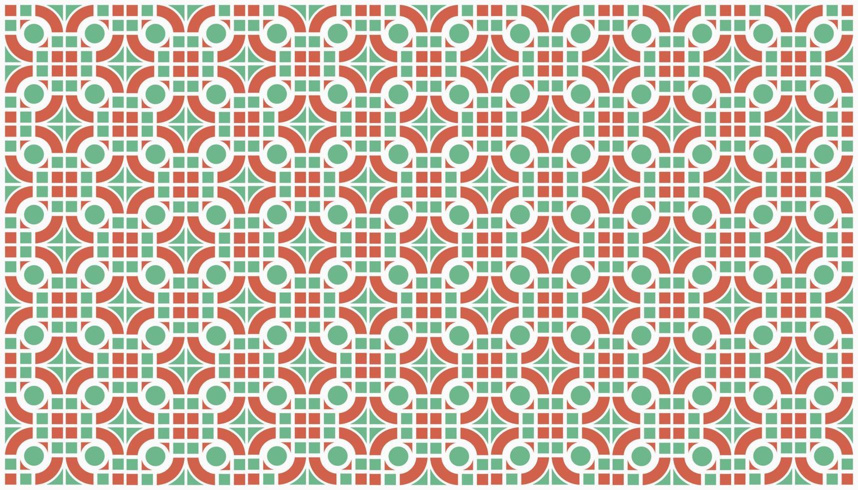 vetor padrão fundo motivo azulejo mistura orane verde