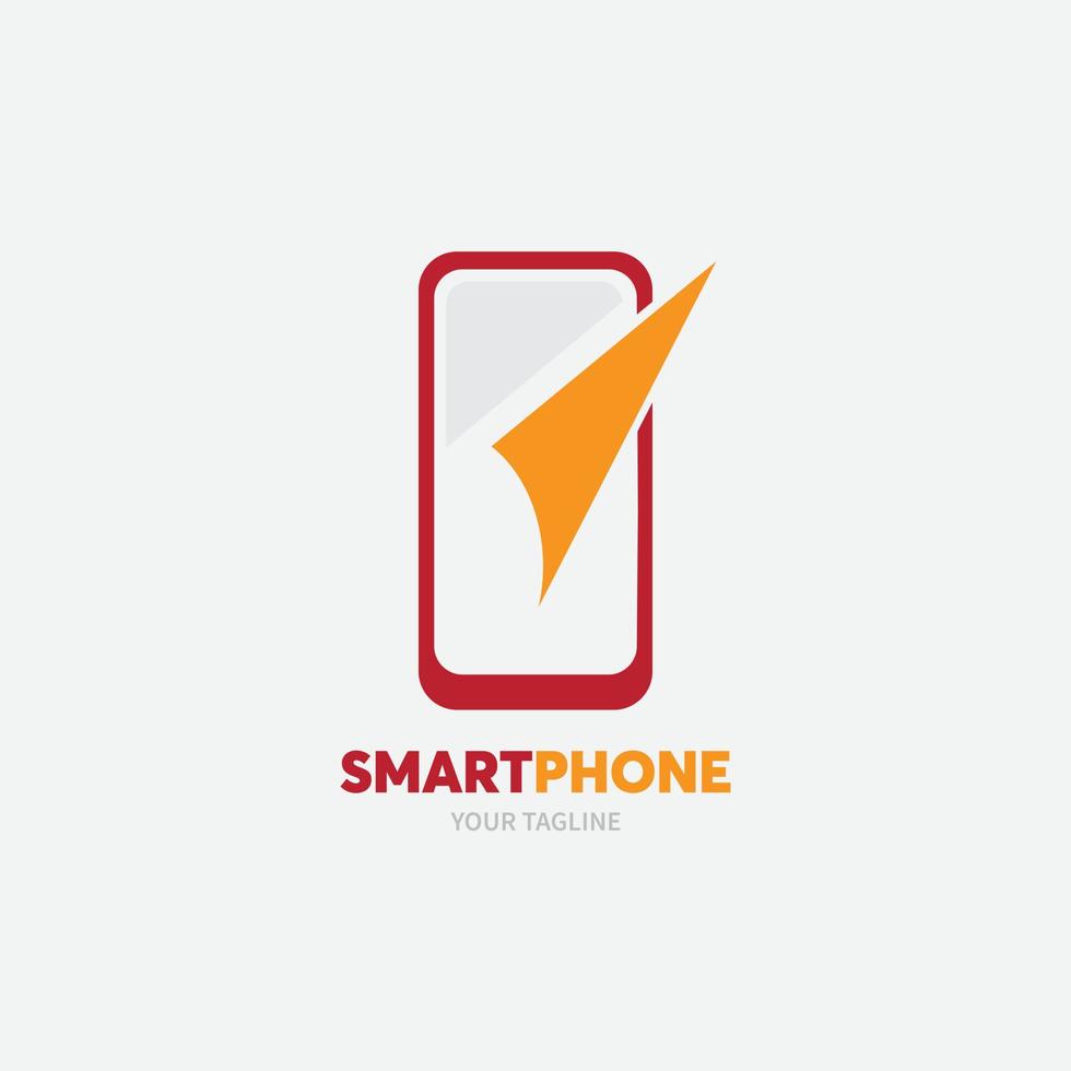 design de logotipo de loja de telefone, ícone de vetor de design de logotipo de telefone moderno