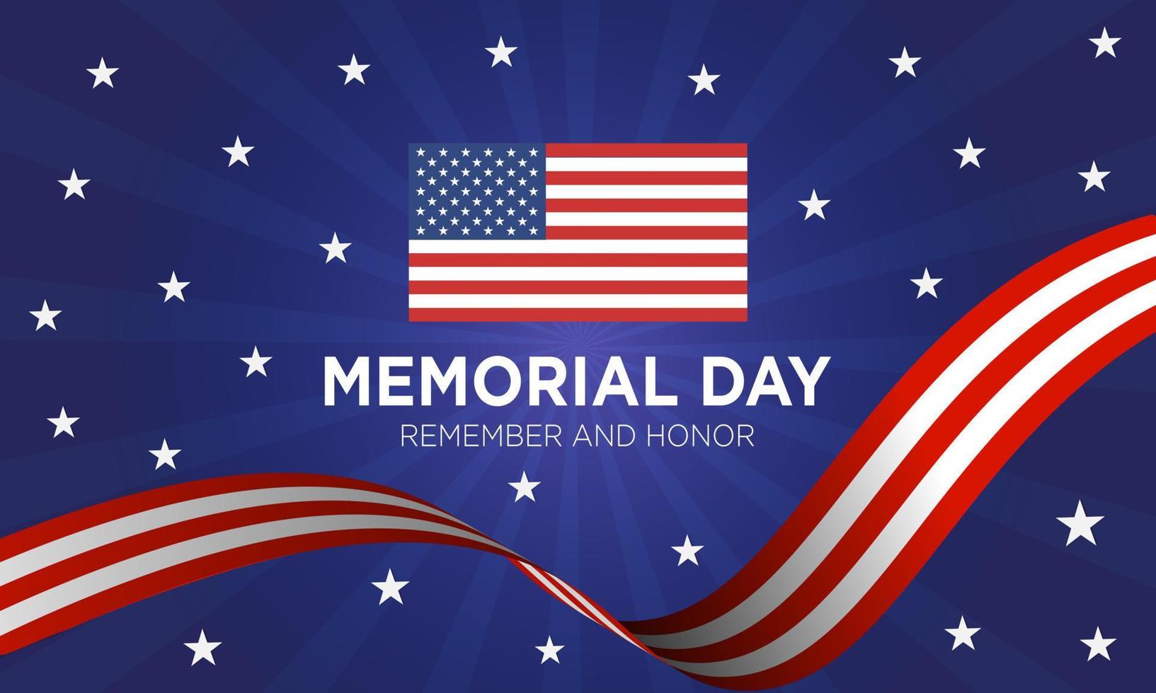 vector memorial day lembre-se e honre o fundo eua celebração do dia do memorial