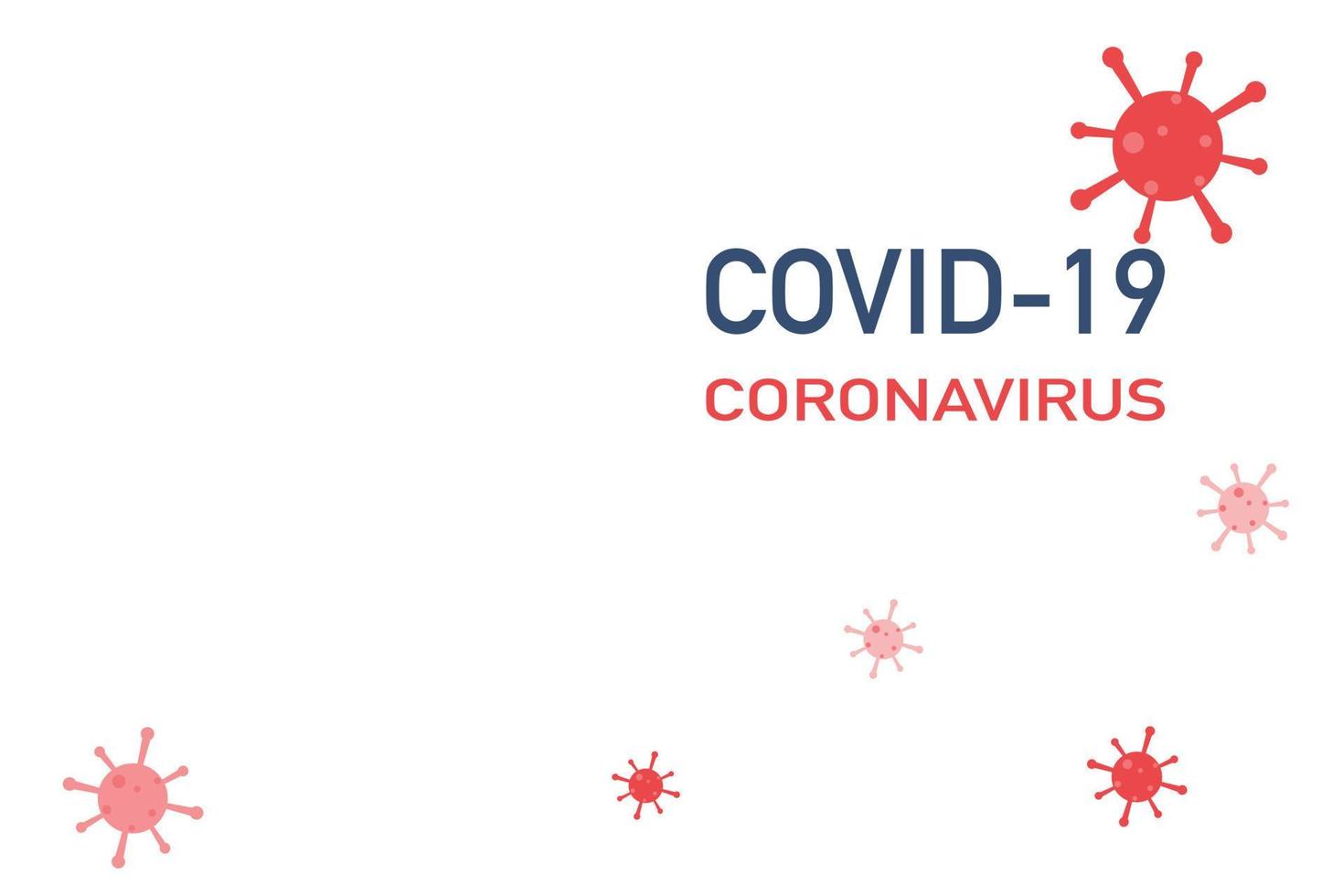 fundo de pandemia de coronavírus. vetor