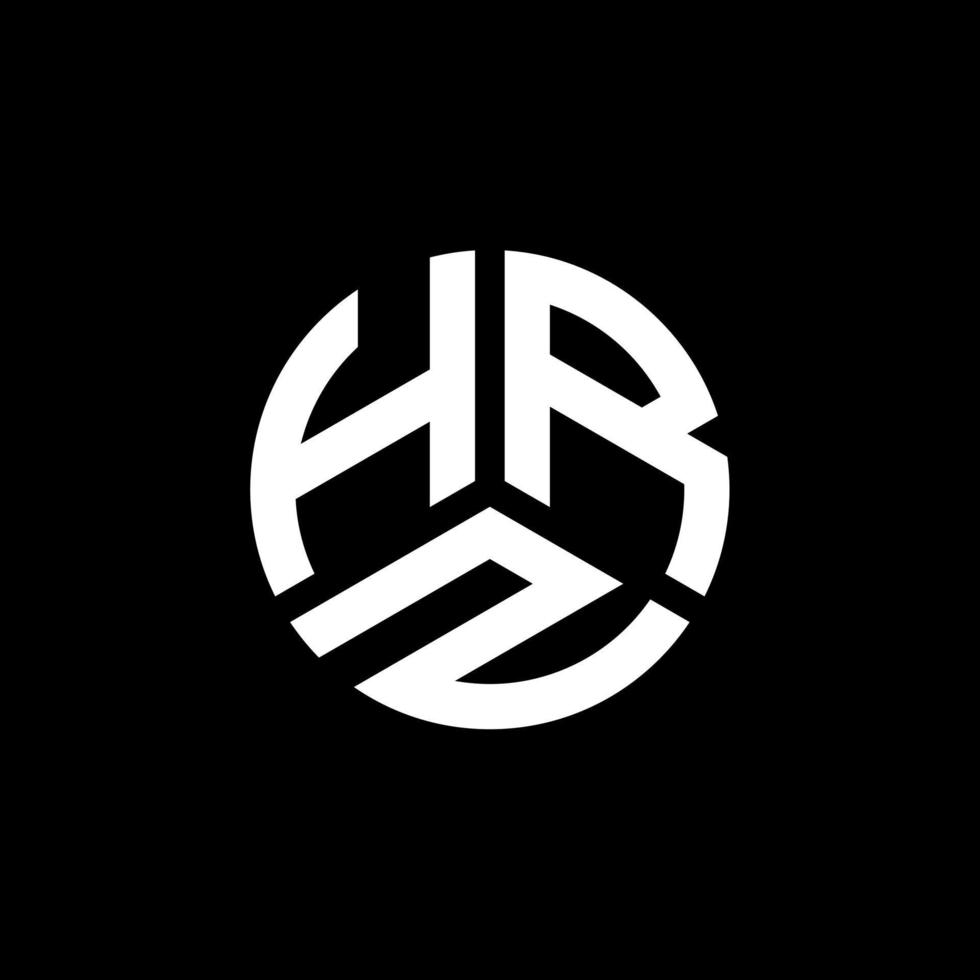 conceito de logotipo de letra de iniciais criativas hrz. hrz carta design.hrz carta logo design em fundo branco. conceito de logotipo de letra de iniciais criativas hrz. design de letra hrz. vetor