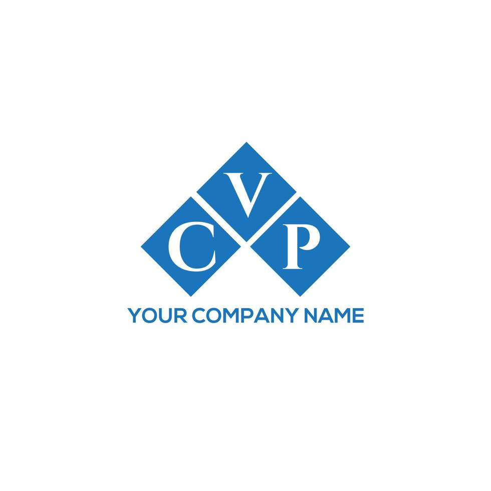 design de logotipo de carta cvp em fundo branco. conceito de logotipo de carta de iniciais criativas cvp. design de carta cvp. vetor