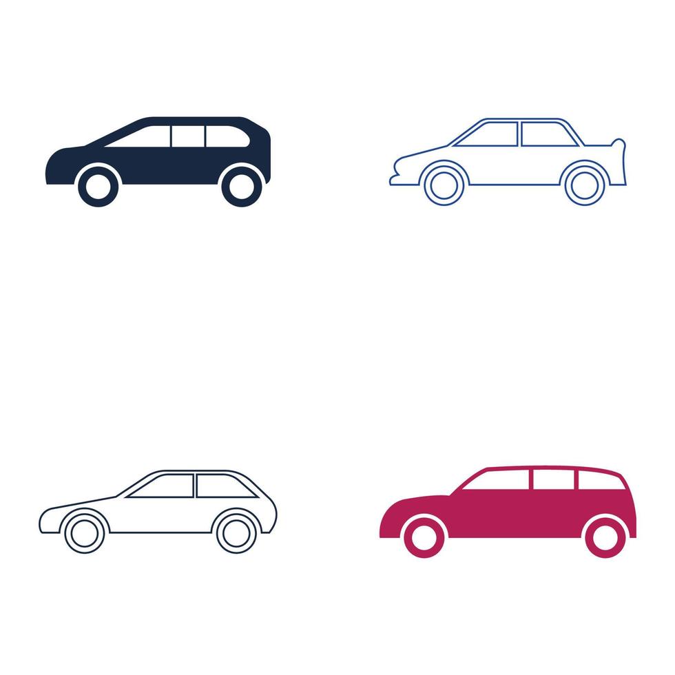 design de ícone de ilustração vetorial de carro vetor