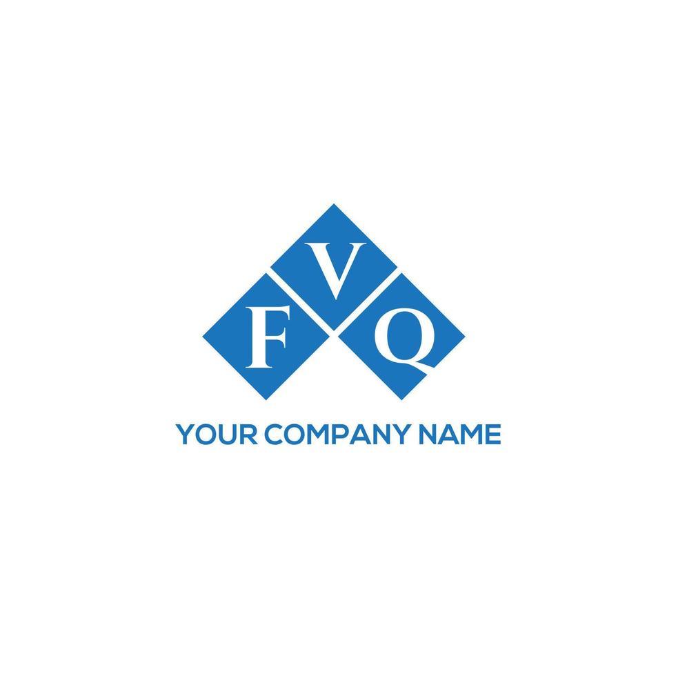 design de logotipo de letra fvq em fundo branco. conceito de logotipo de letra de iniciais criativas fvq. design de letra fvq. vetor