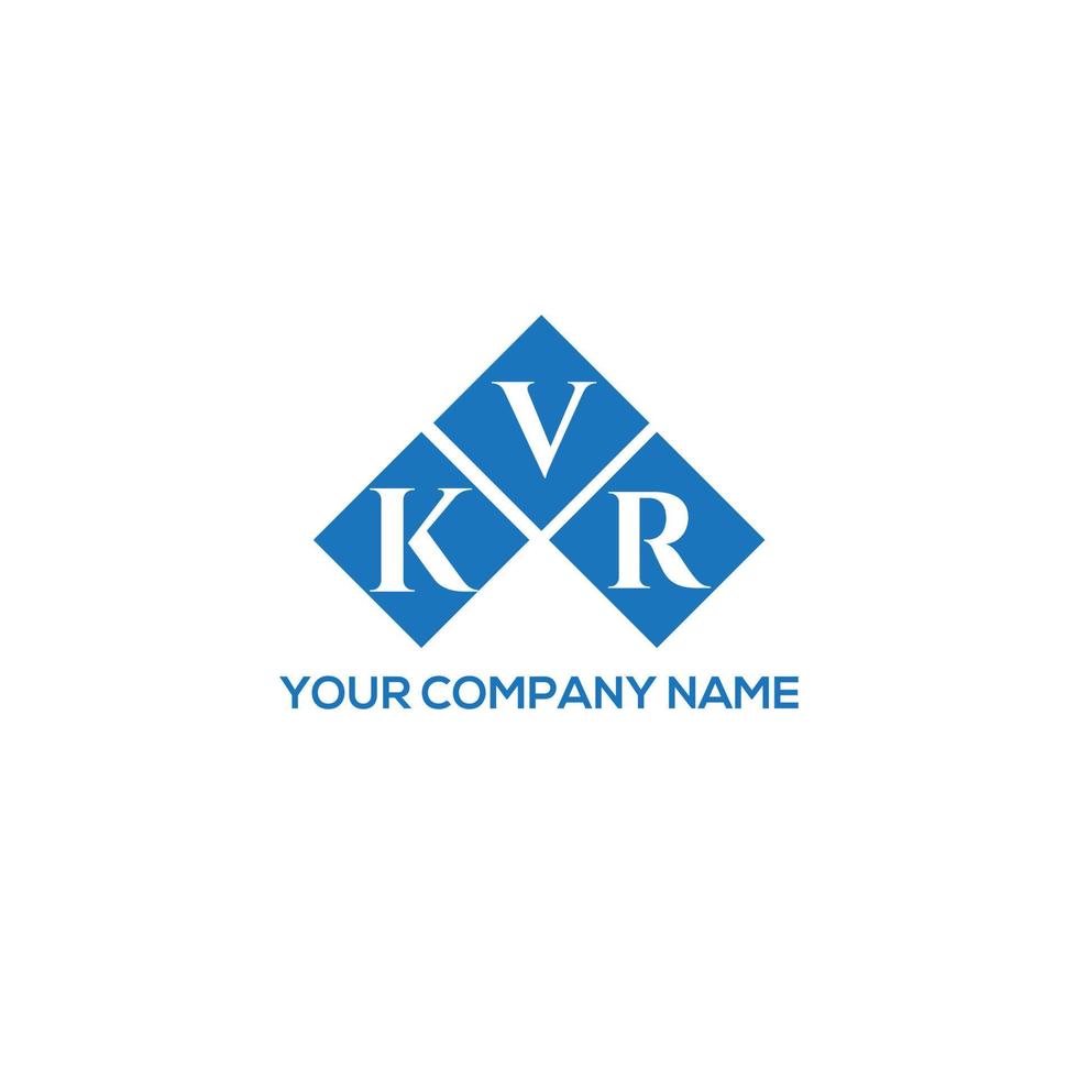 design de logotipo de carta kvr em fundo branco. conceito de logotipo de letra de iniciais criativas kvr. design de letra kvr. vetor