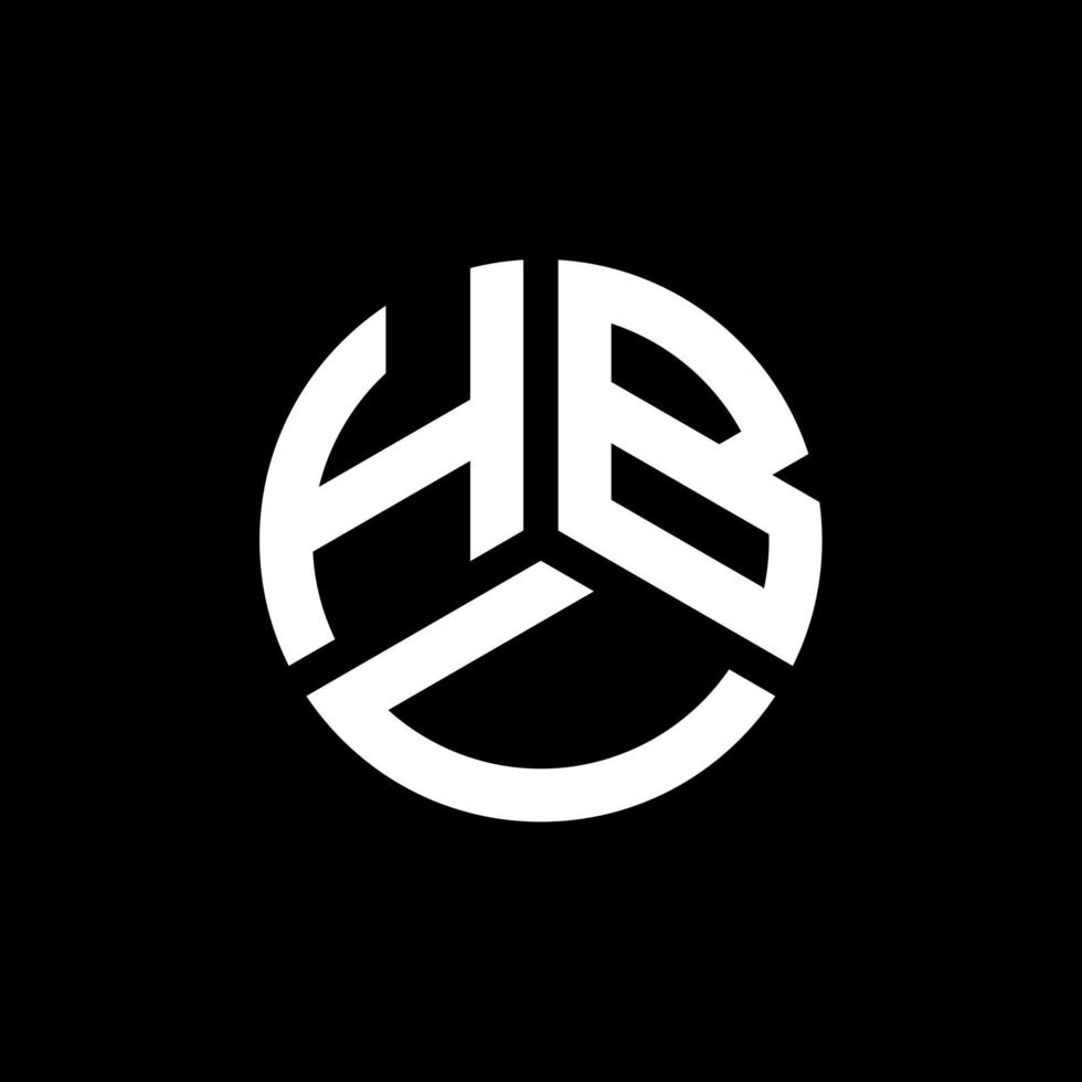 design de logotipo de carta hbv em fundo branco. conceito de logotipo de letra de iniciais criativas hbv. design de letra hbv. vetor