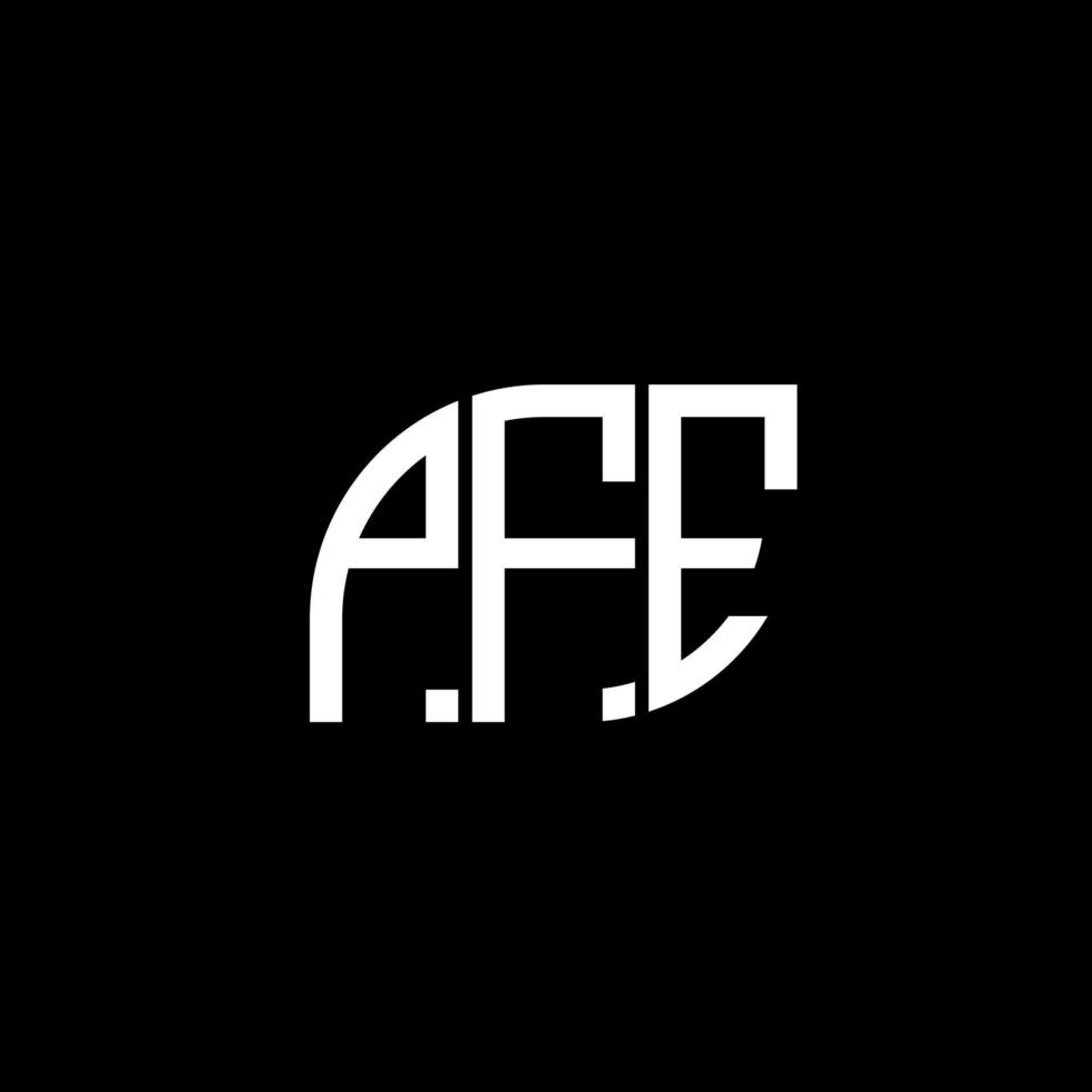 pfe carta logo design em preto background.pfe criativas iniciais carta logo concept.pfe vector carta design.