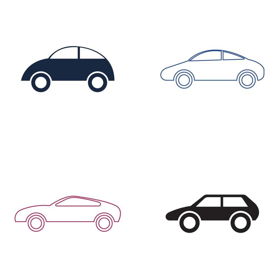 design de ícone de ilustração vetorial de carro vetor