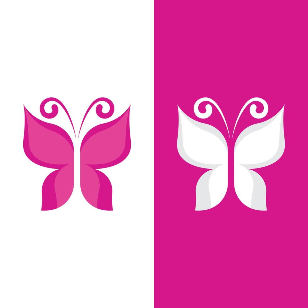 design de vetor de ícone de borboleta de beleza