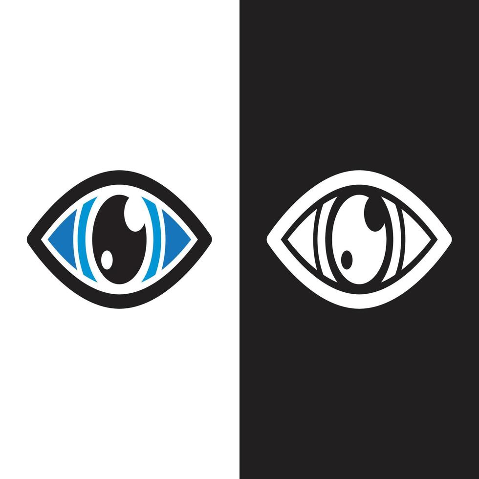 design de logotipo de vetor para cuidados com os olhos