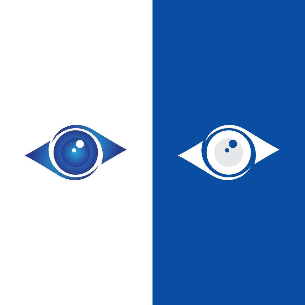 design de logotipo de vetor para cuidados com os olhos