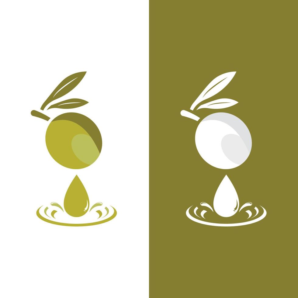 desenho de ilustração vetorial de ícone verde-oliva vetor