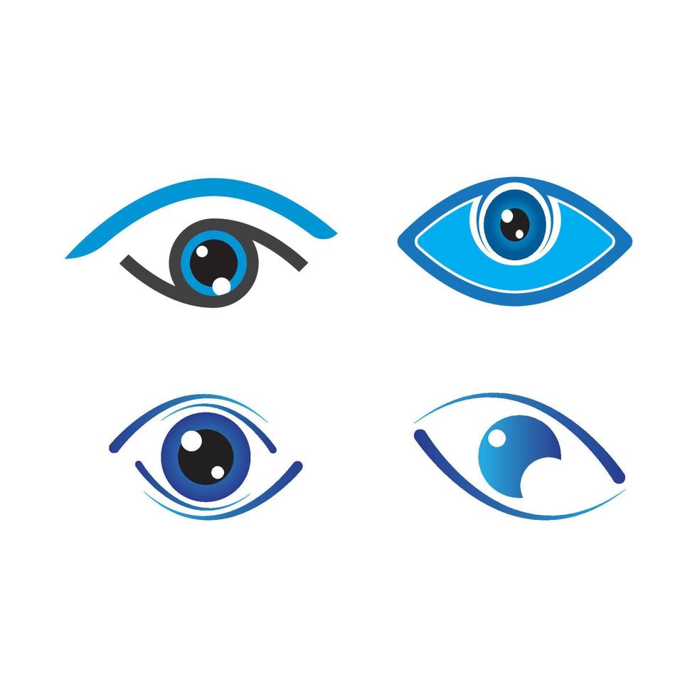 design de logotipo de vetor para cuidados com os olhos