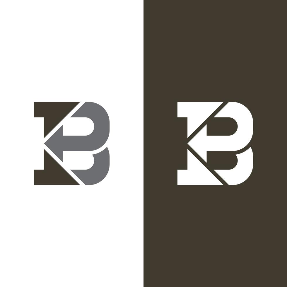 ilustração de logotipo de vetor de letra b