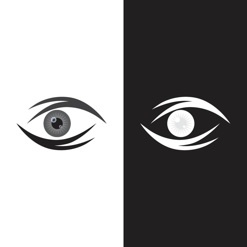 design de logotipo de vetor para cuidados com os olhos