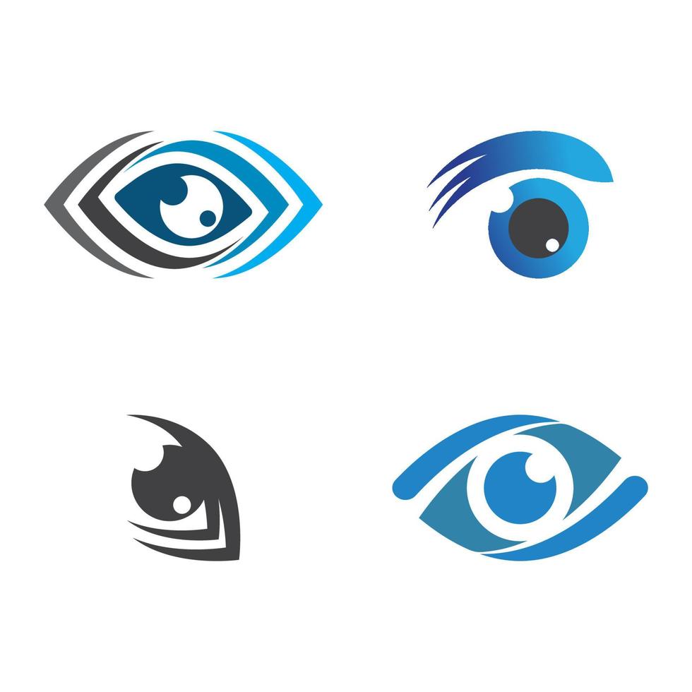 design de logotipo de vetor para cuidados com os olhos