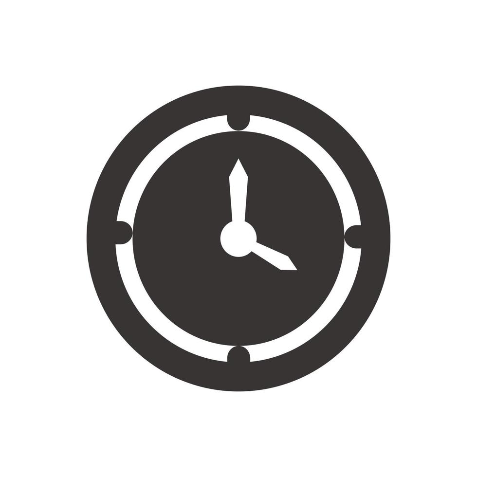 ilustração do logotipo de vetor de ícone de relógio. adequado para web design, logotipo, aplicativo.