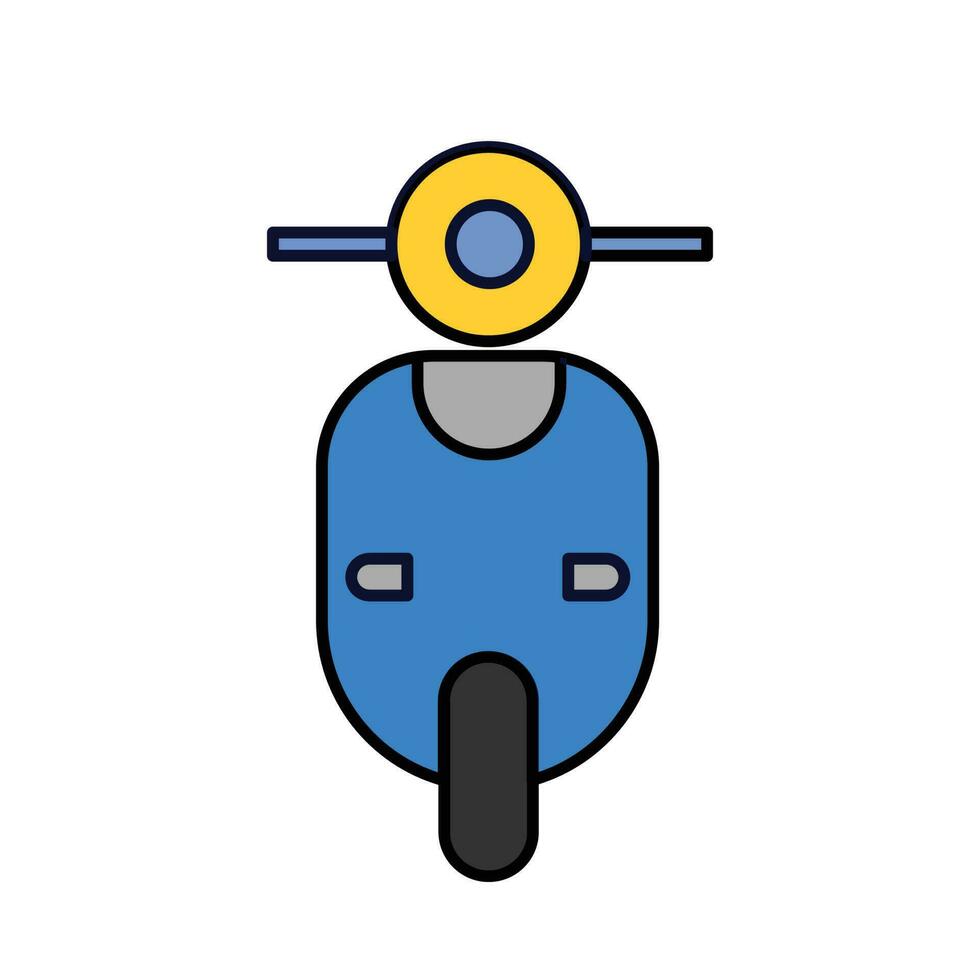 ilustração de ícone de scooter. design vetorial adequado para sites, aplicativos e muito mais. vetor