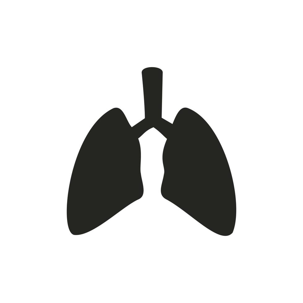 ilustração de ícone de pulmão. design vetorial adequado para sites, aplicativos. vetor