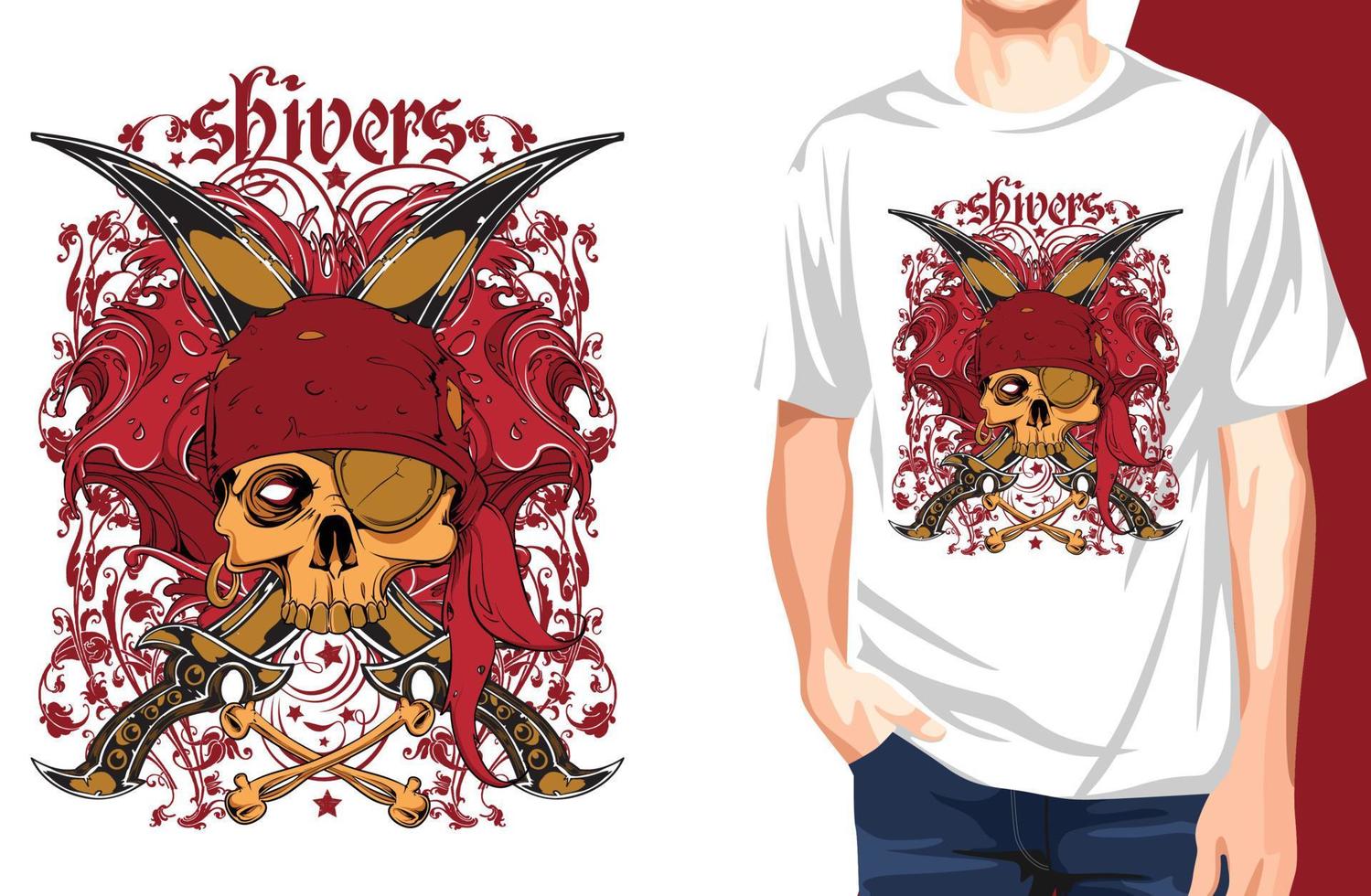 shivers t-shirt.can ser usado para impressão de t-shirt, impressão de caneca, travesseiros, design de impressão de moda, desgaste infantil, chá de bebê, saudação e cartão postal. design de camiseta vetor