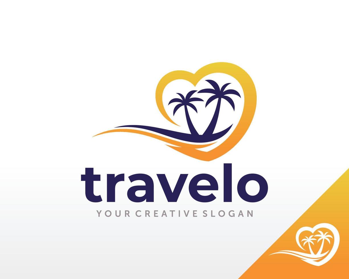 design de logotipo de viagem. inspiração de vetor de logotipo de agência de viagens