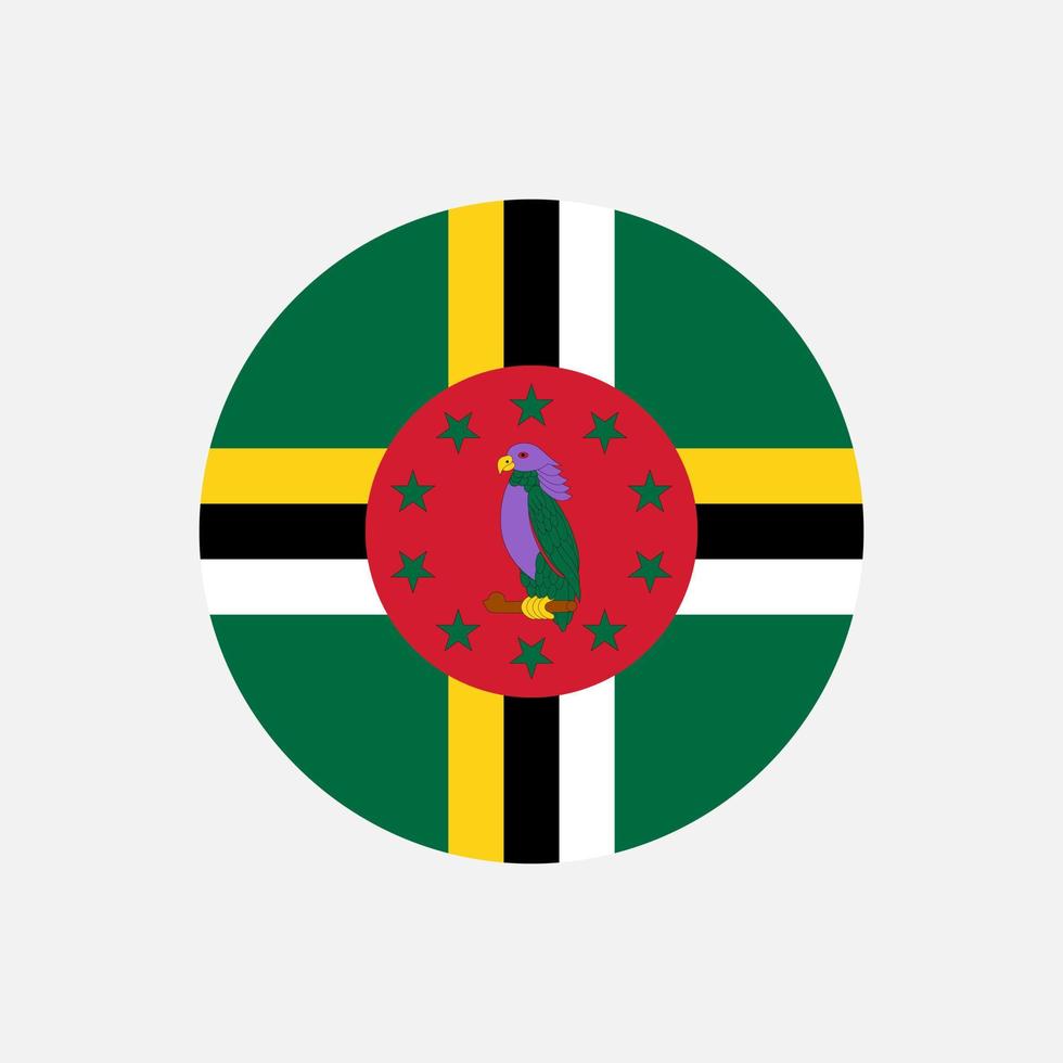 país dominica. bandeira dominicana. ilustração vetorial. vetor