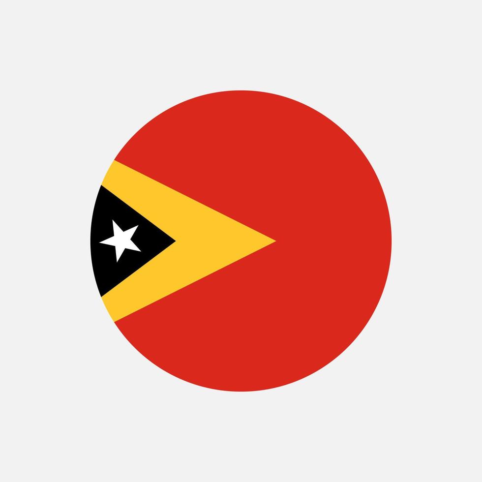 país timor leste. bandeira de timor-leste. ilustração vetorial. vetor