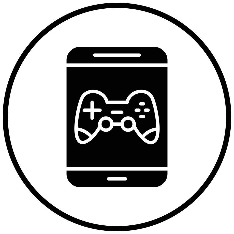 estilo de ícone de jogo de tablet vetor