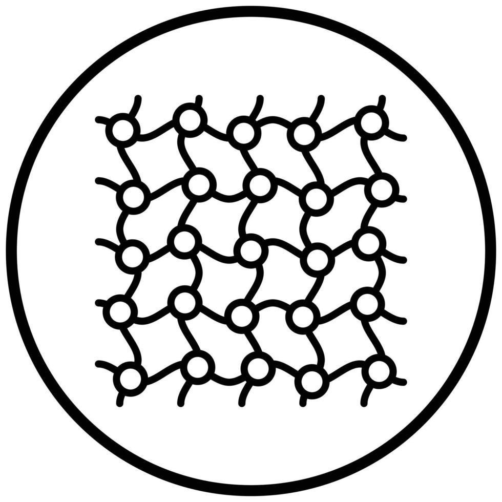 estilo de ícone de rede de peixe vetor