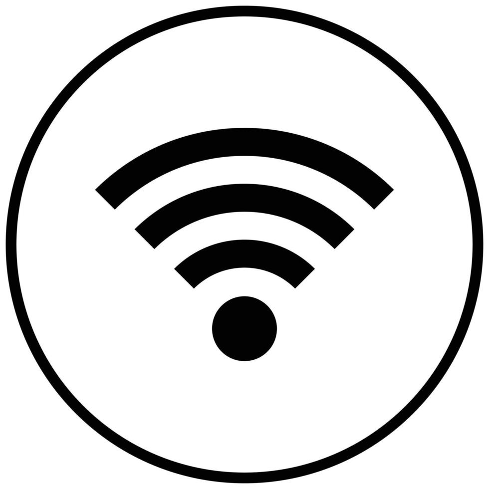 estilo de ícone wi-fi vetor
