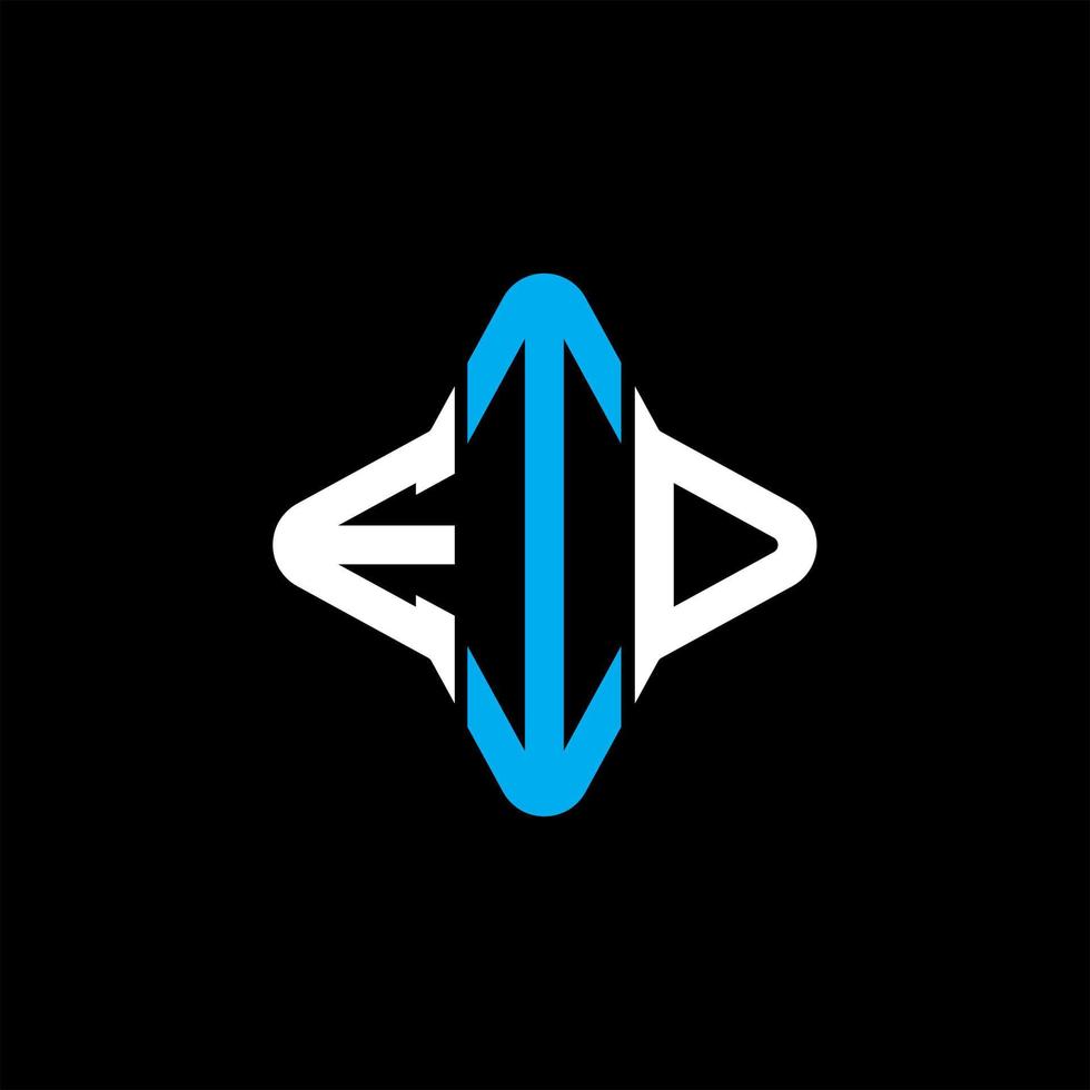 design criativo do logotipo da carta eid com gráfico vetorial vetor