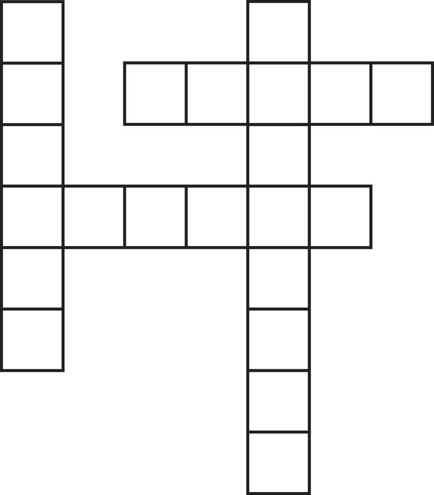 ícone plano de palavras cruzadas. sinal de palavras cruzadas. vetor